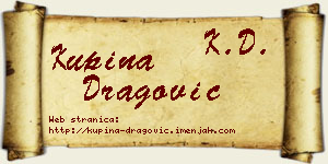 Kupina Dragović vizit kartica